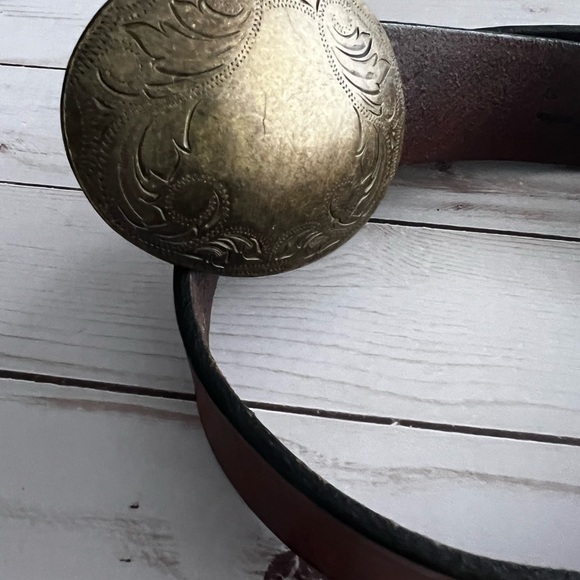 Vintage Genuine Leather Belt - Picture 2 of 5